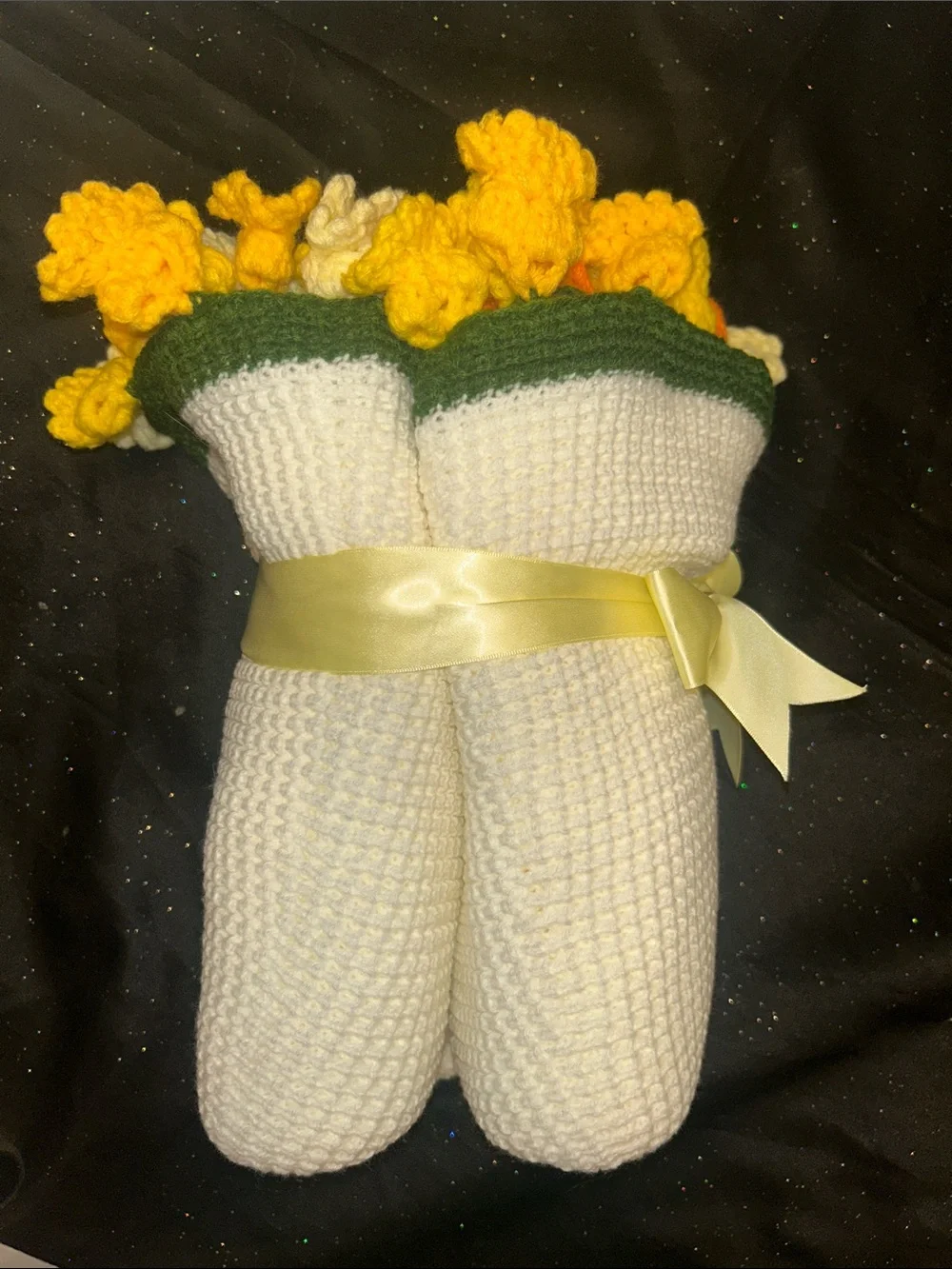 Handmade Crochet Flower Bouquet Afghan!!
